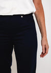 Robell Bella 09 Slim Cropped Trousers, Navy