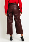 Robell Cloe 09 Faux Leather Crop Trouser, Wine