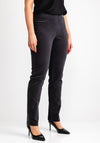 Robell Bella Cord Stretch Slim Leg Trousers, Grey