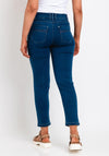 Robell Elena 09 Slim Ankle Grazer Jeans, Medium Blue