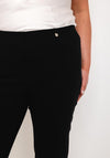 Robell Lena Slim Fit Stretch Cropped Trousers, Black
