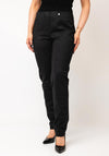 Robell Bella 78cm Animal Print Straight Leg Trousers, Grey