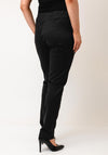 Robell Bella 78cm Animal Print Straight Leg Trousers, Grey