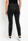 Robell Rose Full Length Checked Print Trousers, Charcoal Grey