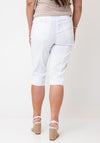 Robell Lexi 05 Knee Length Golf Shorts, White