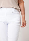 Robell Lexi 05 Knee Length Golf Shorts, White