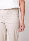 Robell Lexi 05 Knee Length Golf Shorts, Beige