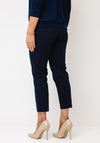 Robell Ankle Grazer Trousers, Navy