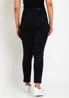 Robell Nelly Subtle Leopard Print Leggings, Black