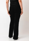 Robell Joella Logo Waist Straight Leg Trousers, Black
