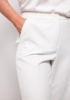 Robell Britt Wide Leg Trousers, White