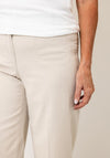 Robell Debby 09 Wide Leg Trousers, Stone