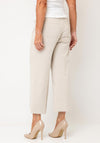 Robell Debby 09 Wide Leg Trousers, Stone