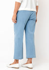 Robell Pull On Wide Leg Jeans, Light Blue