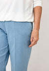 Robell Pull On Wide Leg Jeans, Light Blue
