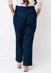 Robell Anna Denim Look Straight Leg Trousers, Blue