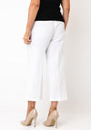 Robell Cloe Wide Leg Linen Trousers, White
