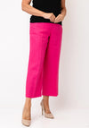 Robell Cloe Wide Leg Trousers, Hot Pink