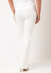 Robell Joella Gold Link Detail Straight Leg Trousers, White