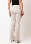 Robell Joella Gold Trim Straight Leg Trousers, Beige