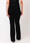 Robell Joella Gold Trim Straight Leg Trousers, Black