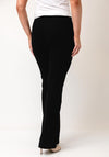 Robell Joella Gold Link Detail Straight Leg Trousers, Black