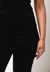 Robell Jacklyn Velvet Straight Leg Trousers, Navy