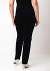 Robell Jacklyn Velvet Straight Leg Trousers, Navy