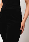 Robell Jacklyn Velvet Straight Leg Trousers, Black