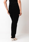 Robell Jacklyn Velvet Straight Leg Trousers, Black
