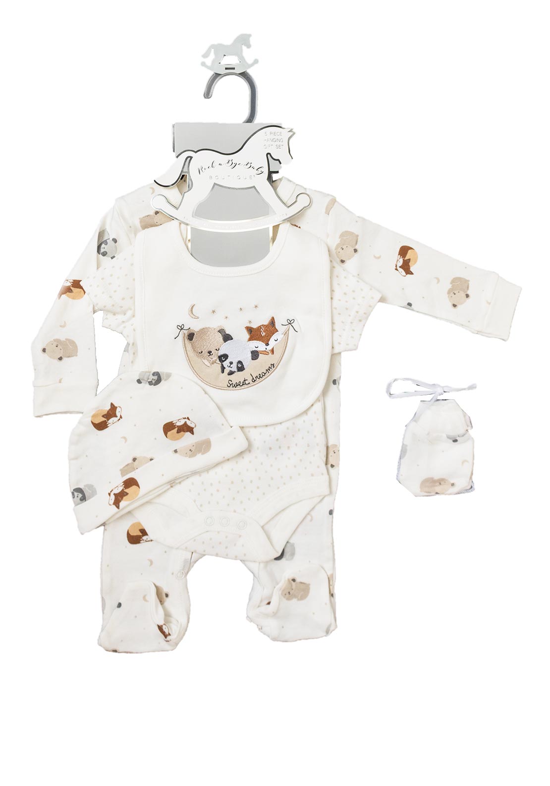 Rock A Bye Baby 5 Piece Set, White