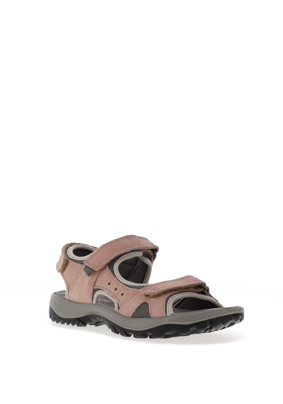 Rohde Womens Nubuck Leather Velco Strap Sandals, Rose Pink