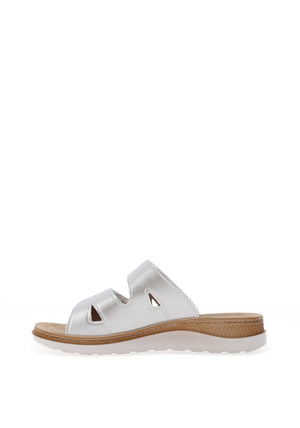 Rohde Floral Glitter Sandals, Silver