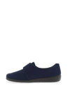 Rohde Womens Wool Trim Slippers, Navy Blue