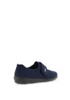 Rohde Womens Wool Trim Slippers, Navy Blue