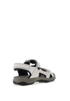Rohde Womens Nubuck Leather Velco Strap Sandals, Off White