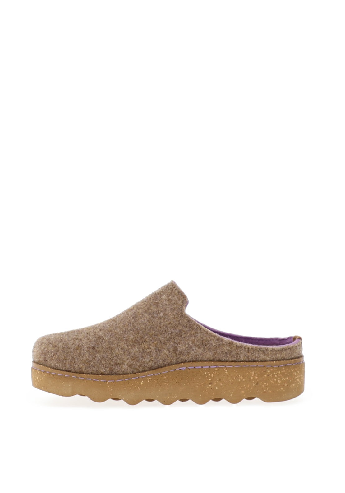 Rohde Womens Wool Trim Mules, Brown