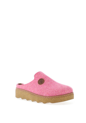 Rohde Womens Wool Trim Mules, Pink