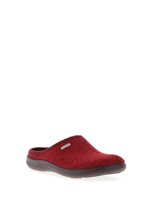 Rohde Womens Wool Slippers, Red