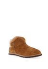 Rohde Womens Suede Boot Slippers, Tan