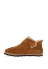 Rohde Womens Suede Boot Slippers, Tan