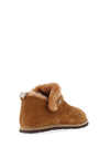 Rohde Womens Suede Boot Slippers, Tan