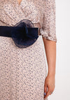 Role Mode Vilasi Polka Dot Midi Dress, Nude