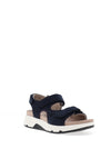 Gabor Rolling Soft Nubuck Multi Strap Sandals, Mesh Blue