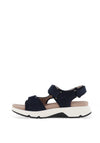 Gabor Rolling Soft Nubuck Multi Strap Sandals, Mesh Blue