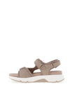 Gabor Rolling Soft Nubuck Multi Strap Sandals, Linen