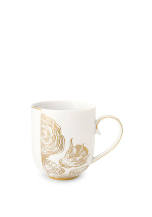 Pip Studio Floral Design Mug, Royal White