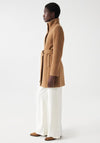 Salsa Grace Belted Wool Coat, Brown