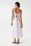Salsa Linen Midi Dress, White