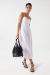 Salsa Linen Midi Dress, White